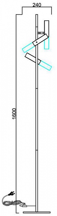 Торшер st-luce eclip sl1236.405.03