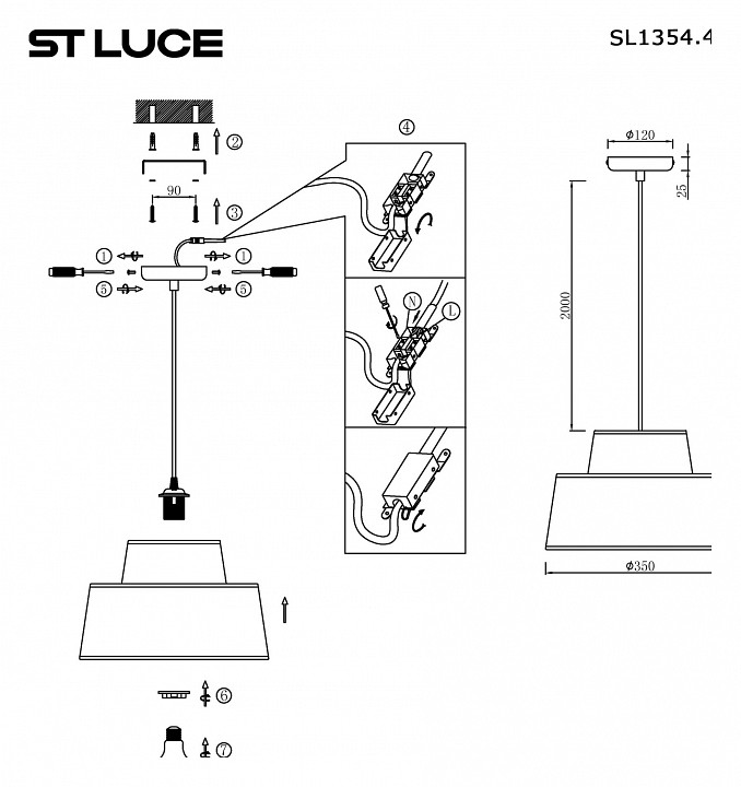 Подвесной светильник st-luce jackie sl1354.423.01