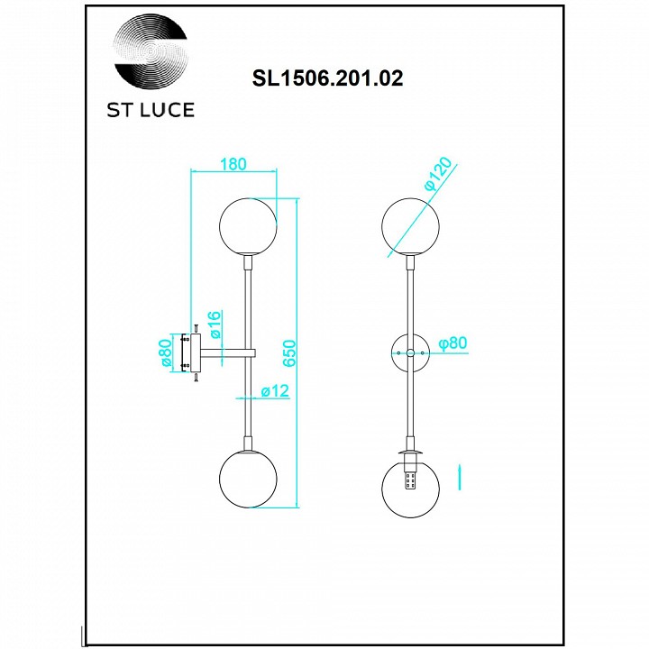 Бра st-luce chieti sl1506.201.02