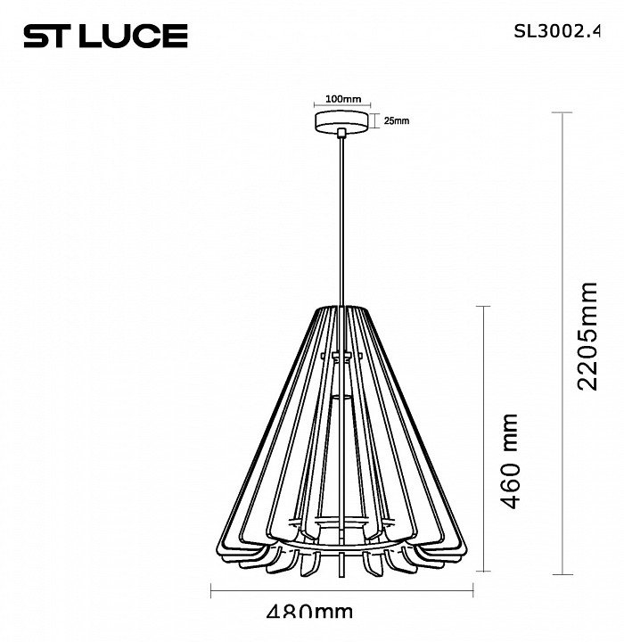 Подвесной светильник st-luce sentito sl3002.403.01