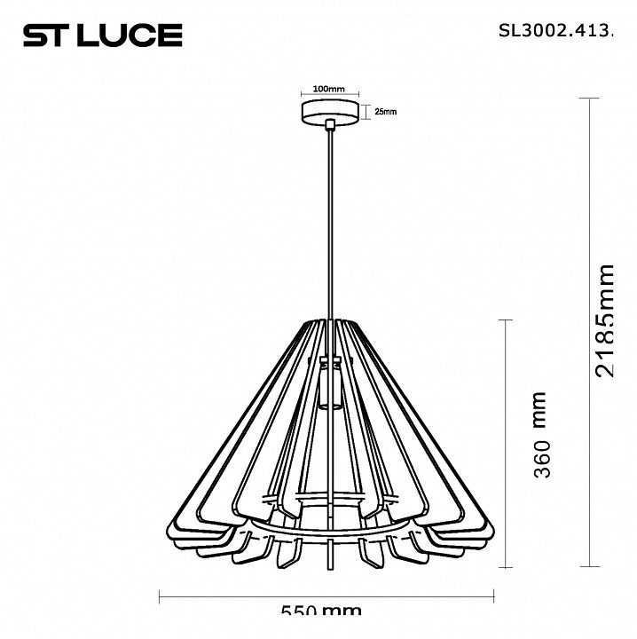 Подвесной светильник st-luce sentito sl3002.413.01