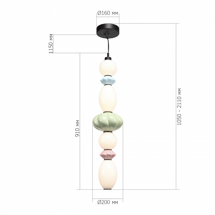 Подвесной светильник st-luce florentini sl6134.453.01