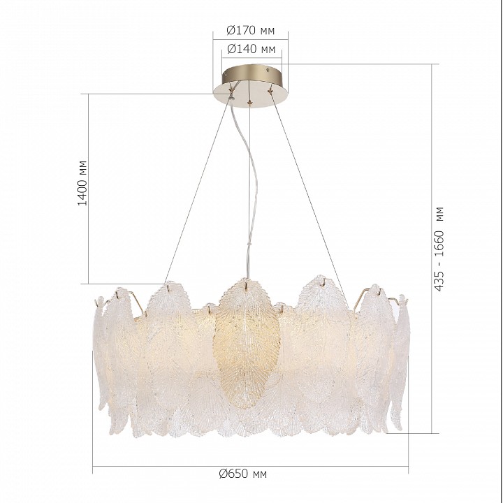 Подвесная люстра st-luce lightsome sl6135.213.01