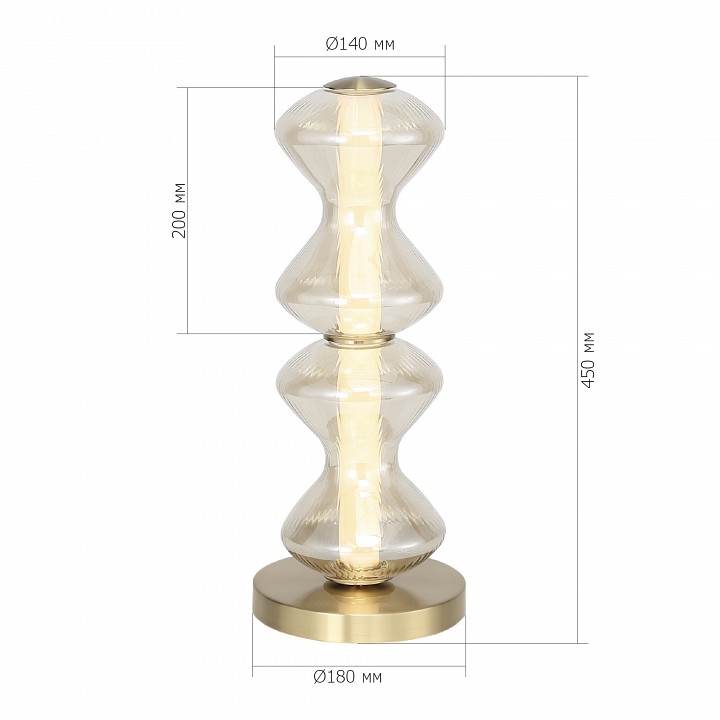 Настольная лампа декоративная st-luce spine sl6136.214.01