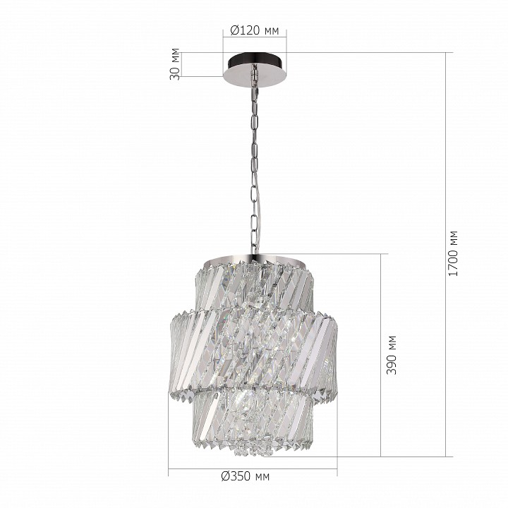Подвесная люстра st-luce ritz sl6138.303.04
