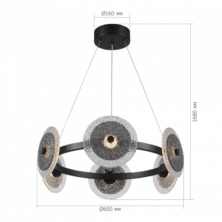 Подвесная люстра st-luce alumno sl6142.433.01