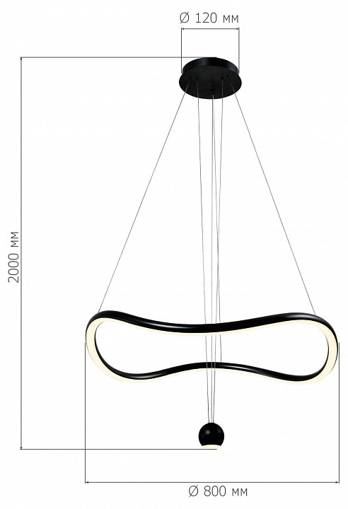 Подвесной светильник st-luce orione sl6209.403.40