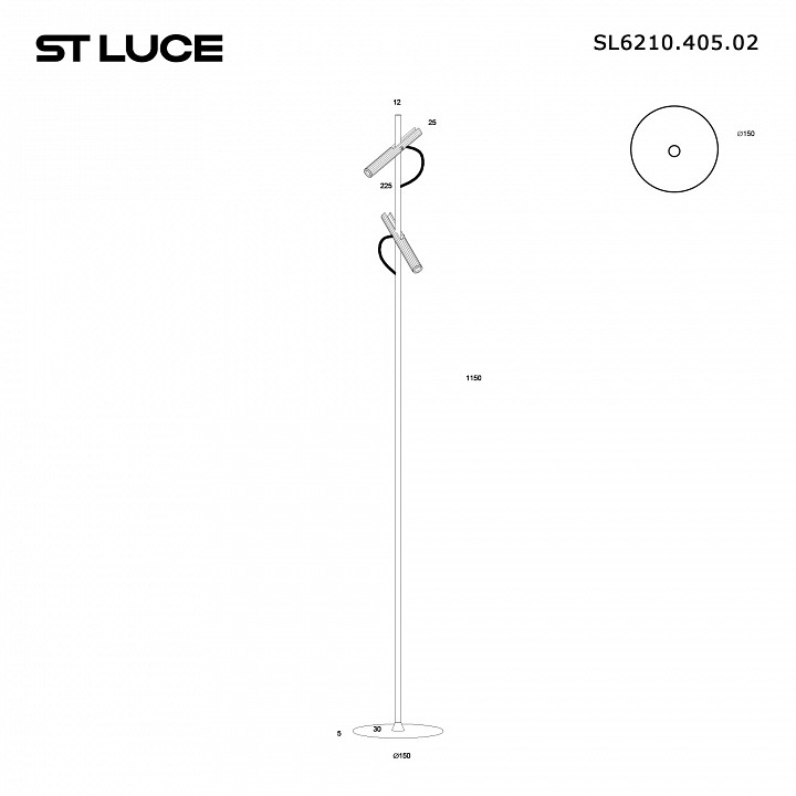 Торшер st-luce lilt sl6210.405.02