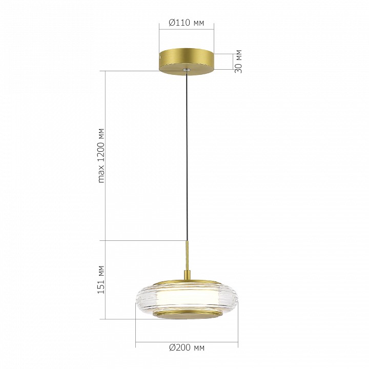 Подвесной светильник st-luce frittela sl6239.203.01