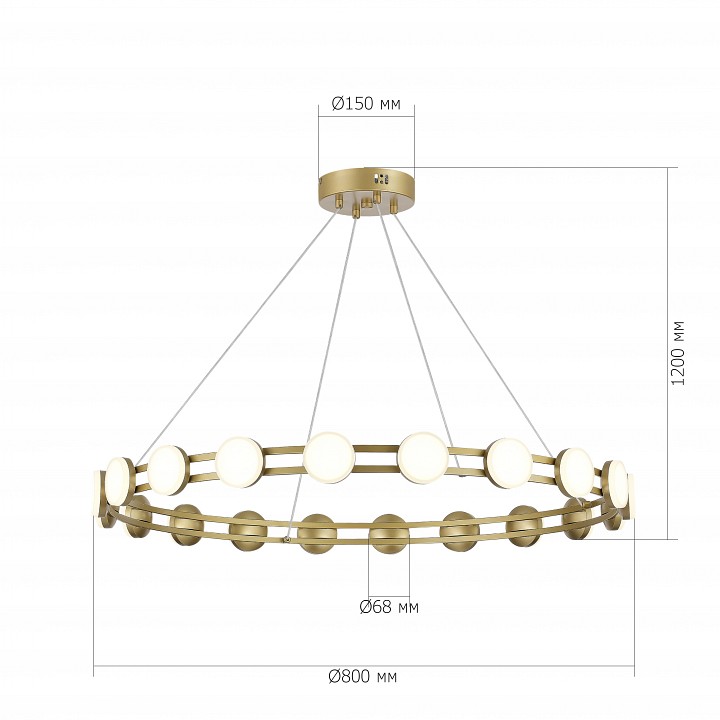 Подвесная люстра st-luce monro sl6610.203.20