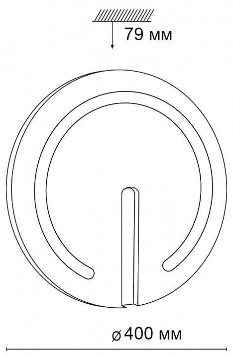 Накладной светильник sonex button 3041/dl