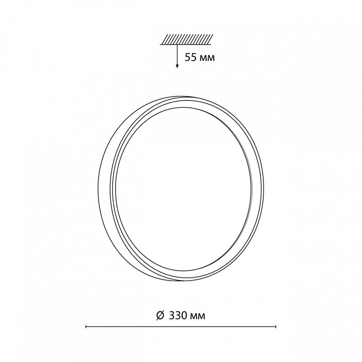 Накладной светильник sonex woodi 7627/cl