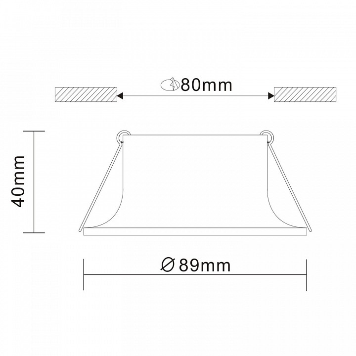Встраиваемый светильник st-luce nobarra st202.408.01