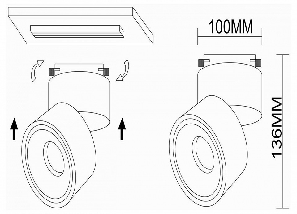 Светильник на штанге st-luce st652 st652.436.12