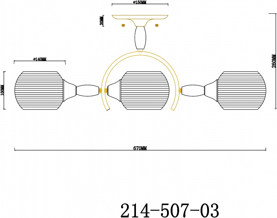 Люстра на штанге velante  214-507-03