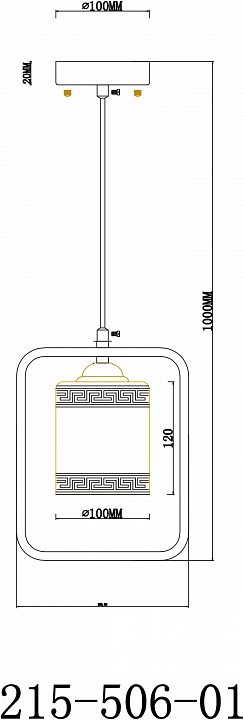 Подвесной светильник velante  215-506-01