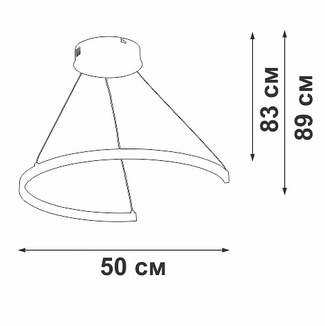 Подвесной светильник vitaluce v2509dt v2509dt-0/1s