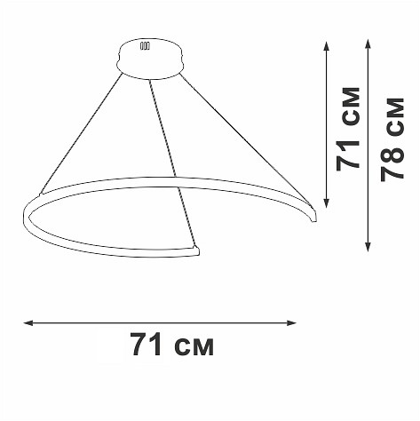 Подвесной светильник vitaluce v2510dt v2510dt-0/1s