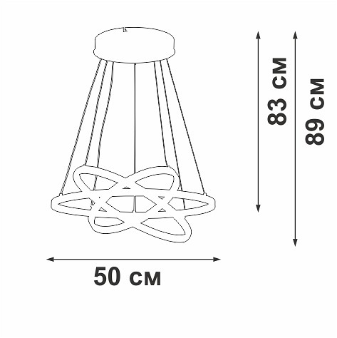 Подвесной светильник vitaluce v2515dt v2515dt-8/3s