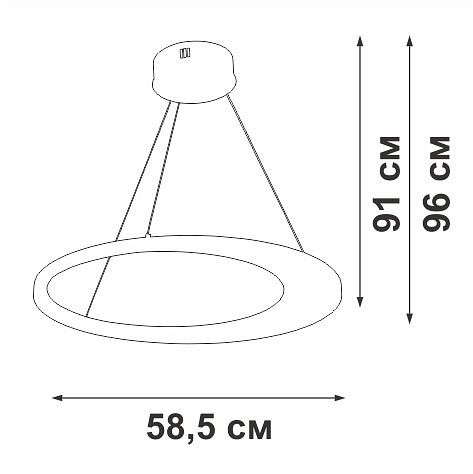 Подвесной светильник vitaluce v2695 v2695-1/1s