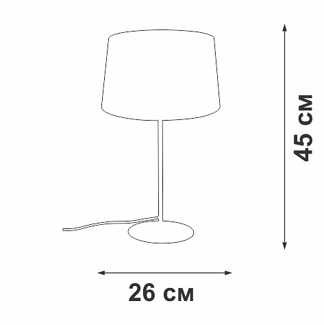 Настольная лампа декоративная vitaluce v2718 v2718-1/1l