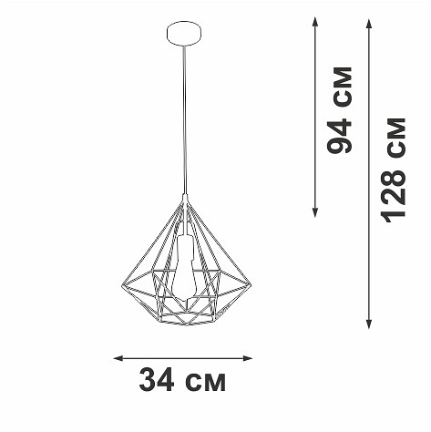 Подвесной светильник vitaluce v2804 v2804-1/1s