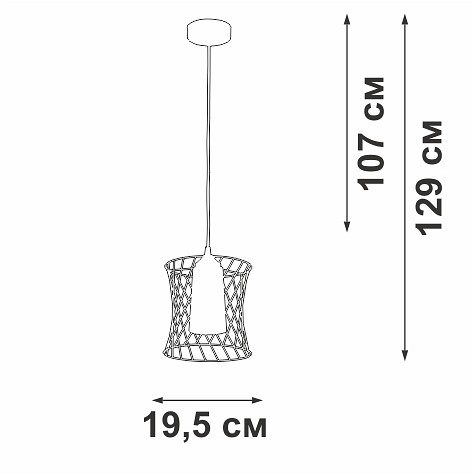 Подвесной светильник vitaluce v2844 v2844-1/1s