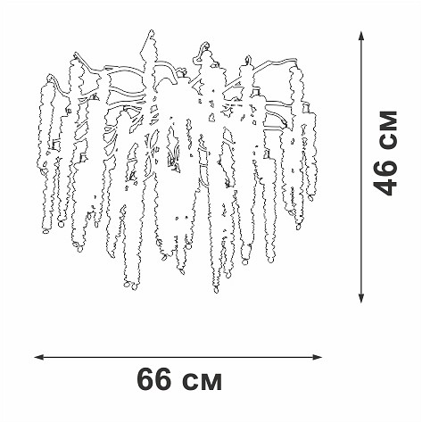 Потолочная люстра vitaluce v2855 v2855-8/7pl