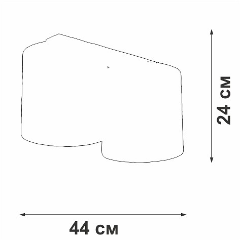 Накладной светильник vitaluce v2881 v2881-1/2pl