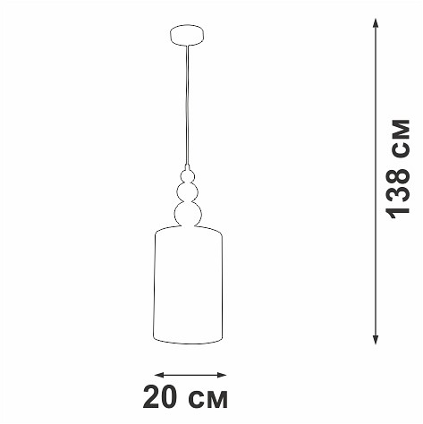 Подвесной светильник vitaluce v2890 v2890-1/1s