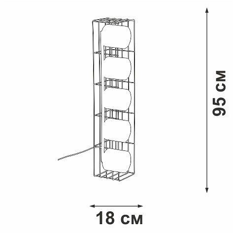 Торшер vitaluce v3019 v3019-1/5p