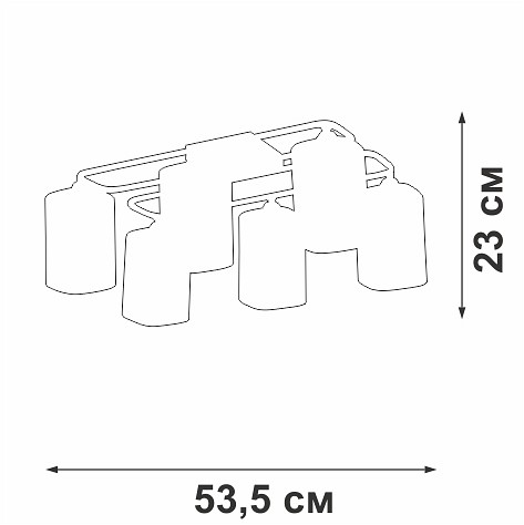 Потолочная люстра vitaluce v3092 v3092-1/6pl