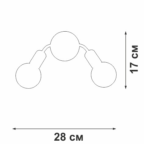 Бра vitaluce v3927 v3927-0/2a