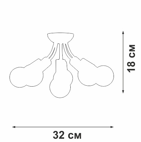 Потолочная люстра vitaluce v3927 v3927-1/6pl