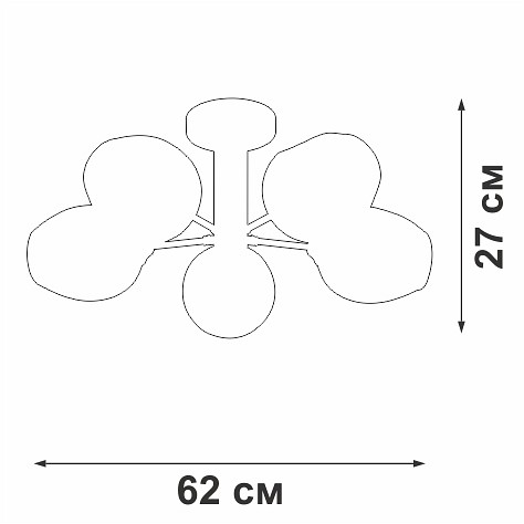 Люстра на штанге vitaluce v39560 v39560-8/5pl