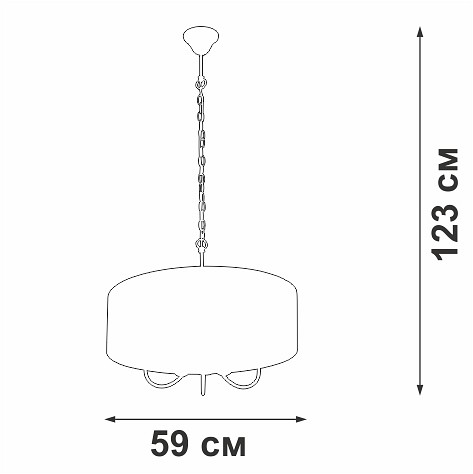 Подвесной светильник vitaluce v3983 v3983-1/5