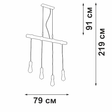 Подвесной светильник vitaluce v47160 v47160-7/4s