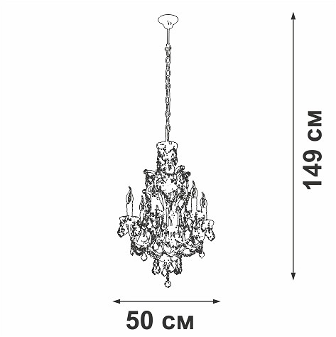 Подвесная люстра vitaluce v5815 v5815-7/6