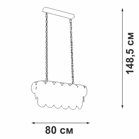 Подвесная люстра vitaluce v58340 v58340-8/18