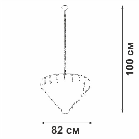 Подвесная люстра vitaluce v58340 v58340-8/25