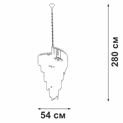 Подвесная люстра vitaluce v58380 v58380-8/16