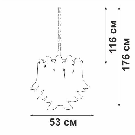 Подвесная люстра vitaluce v5860 v5860-8/6