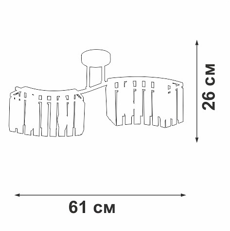 Потолочная люстра vitaluce v5884 v5884-0/4pl